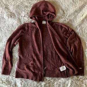 Columbia Boucle Knit Cardigan Hoodie extra large